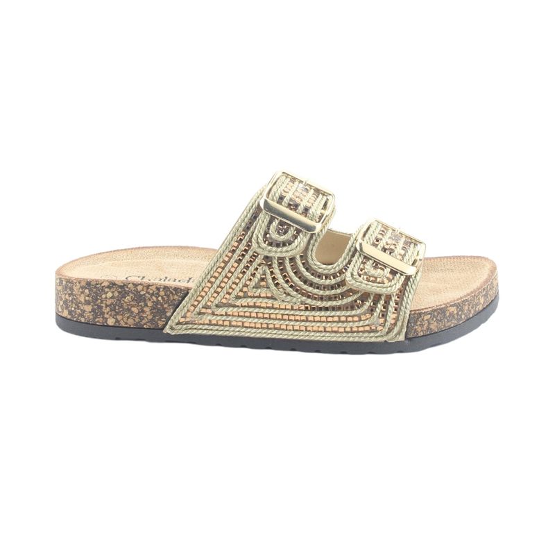 CHALADA - Sandalias Mujer  Dorado Casual Chalada Dacia-4