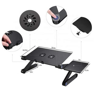 Imagen 2 del producto Soporte Mesa Multifuncional Notebook Negro