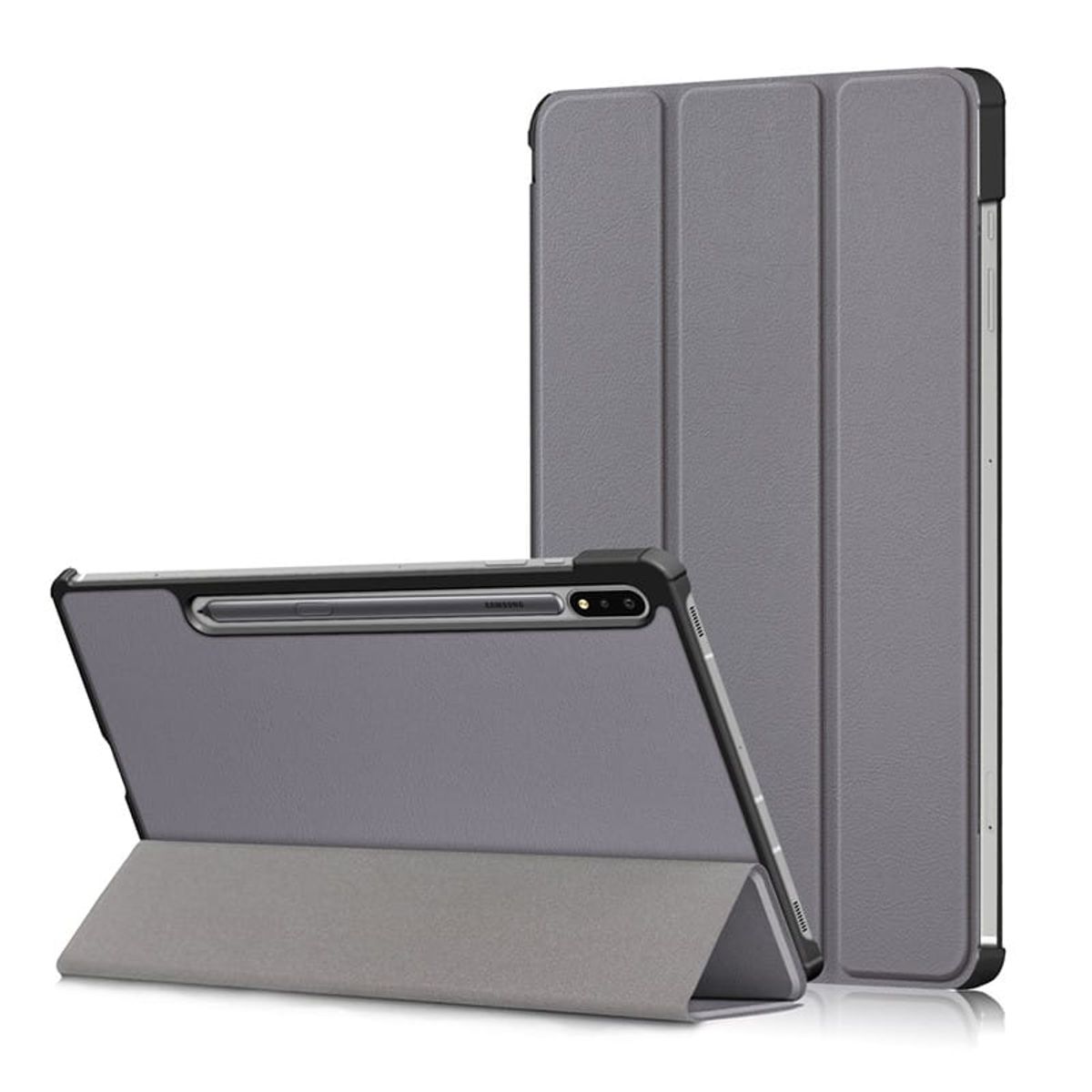 GENERICO - Funda Inteligente compatible con Samsung Galaxy Tab S7 Gris