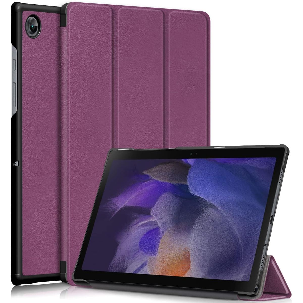GENERICO - Funda Inteligente compatible con Samsung Galaxy Tab A8 SM-X200 Morado