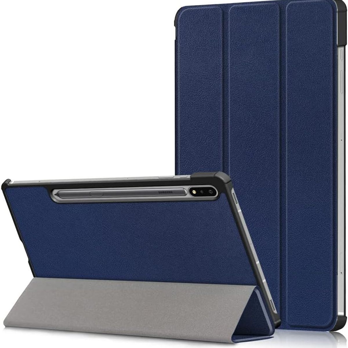 GENERICO - Funda Inteligente compatible con Samsung Galaxy Tab S7 Azul