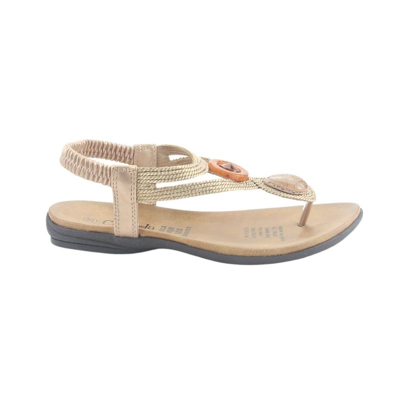 CHALADA - Sandalias Mujer  Dorado Casual Chalada Anatomic78