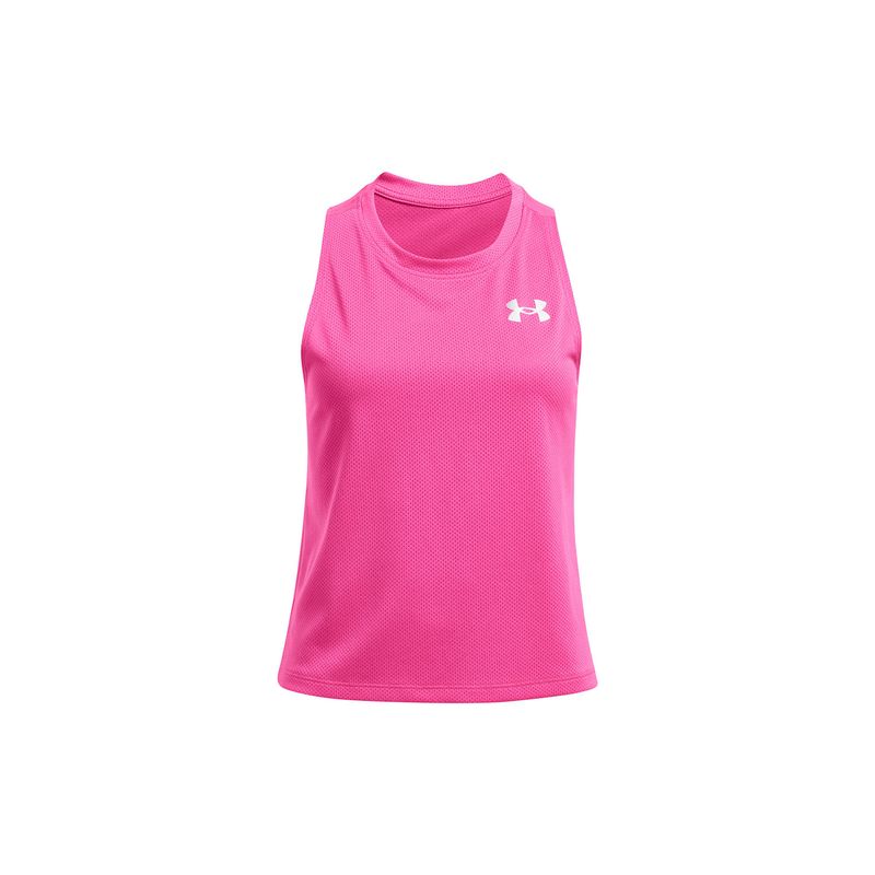 UNDER ARMOUR - Polera de malla UA Tech niña Rosado UNDER ARMOUR