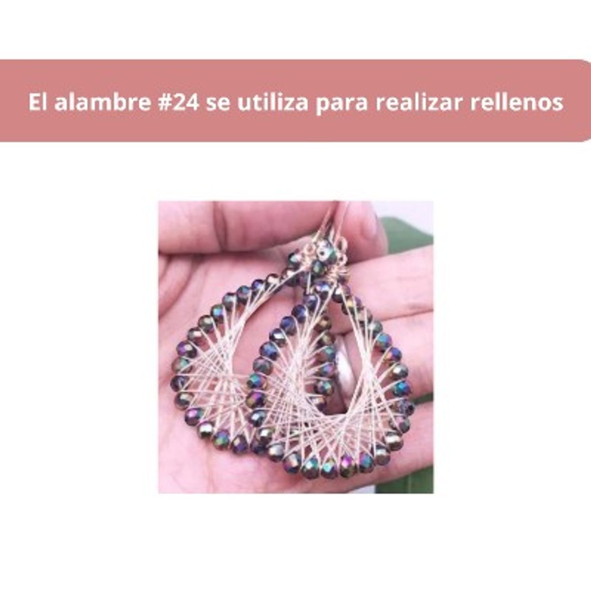 A - Alambre Para Bisutería Americraft Supply Calibre 24 - Plateado