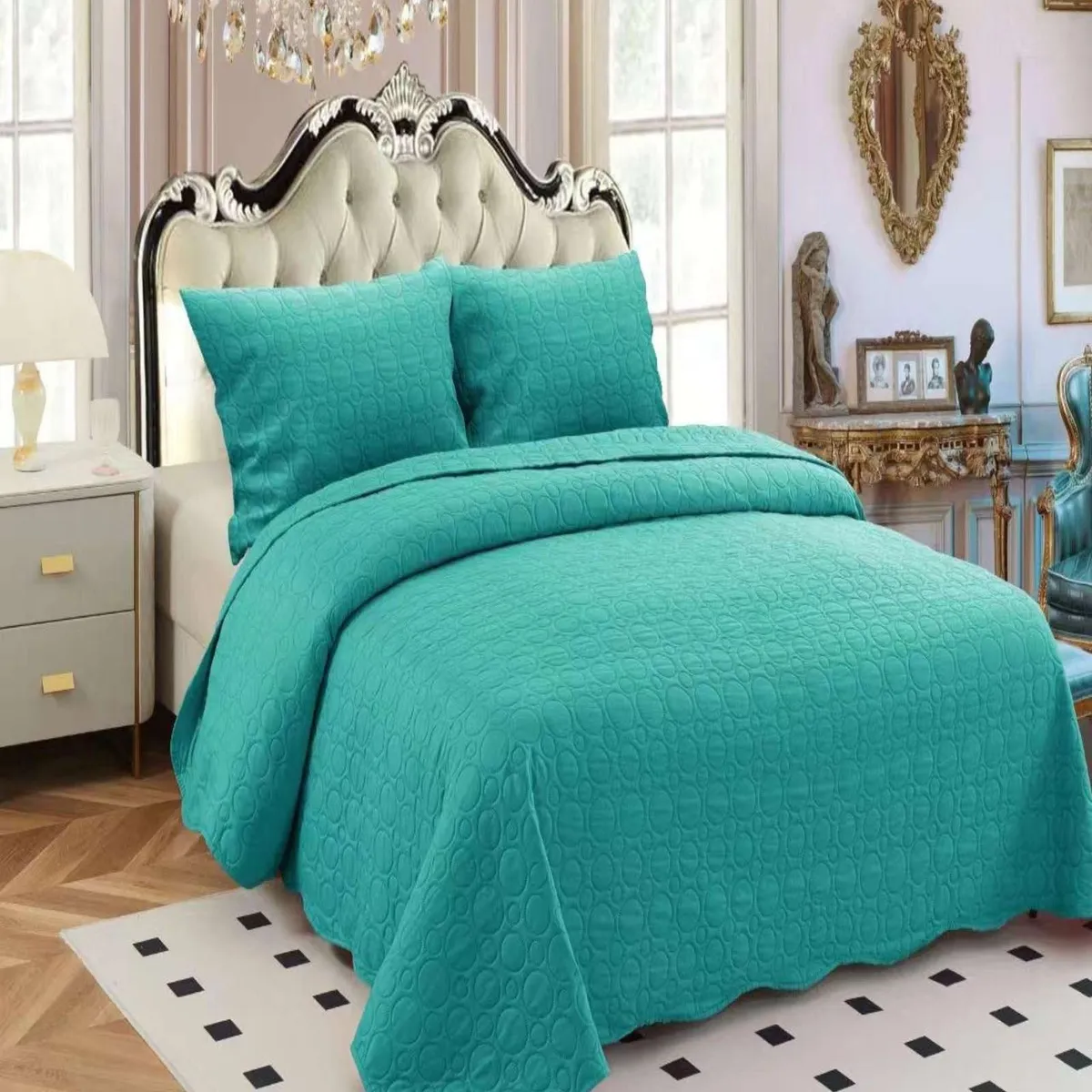 GENERICO - CUBRECAMA DE VERANO UNICOLOR KING - SUPER KING