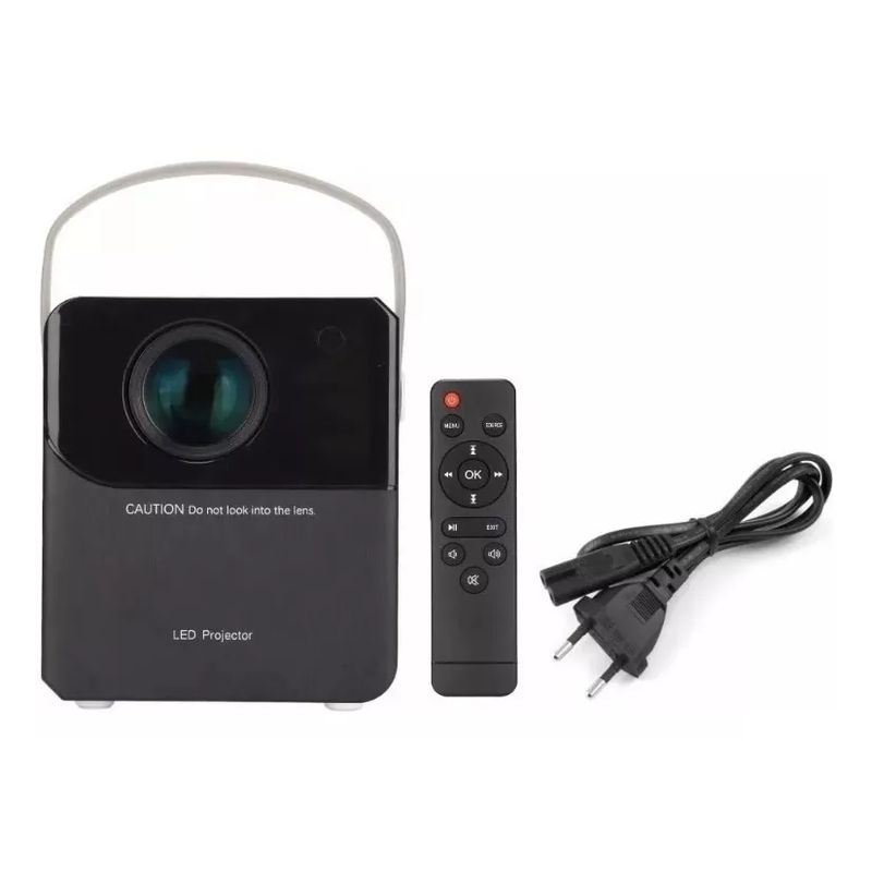 GENERICO - Proyector Portátil Android Bluetooth Wifi Led 4000 Lm Hdmi