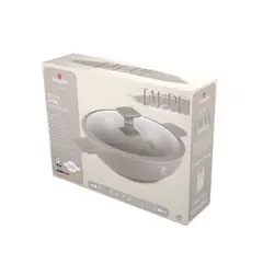 BERLINGER HAUS - WOK CON TAPA 28 CM TAUPE COLLECTION ANTIADHERENTE