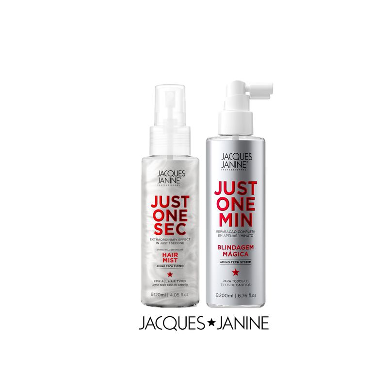 JACQUES JANINE - Set para Brillo Extremo y Control Frizz Just One Min Jacques Janine