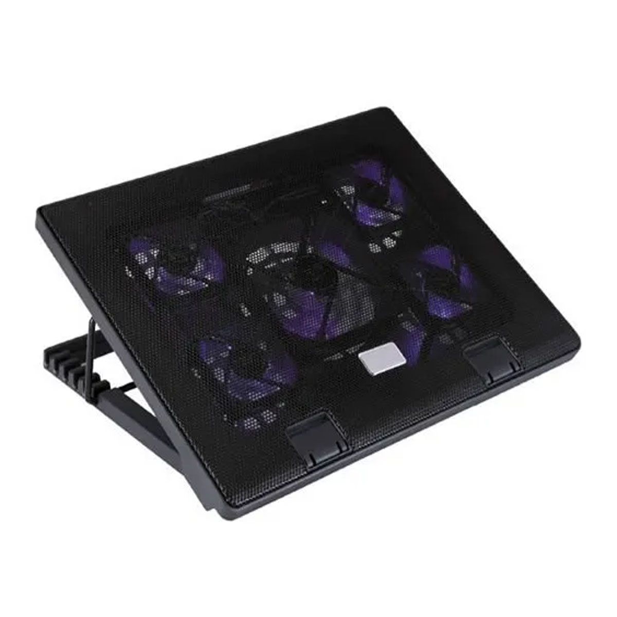 UTEK - VENTILADOR PARA NOTEBOOK, AJUSTABLE EN ALTURA, 1 USB LIBRE. NEGRO