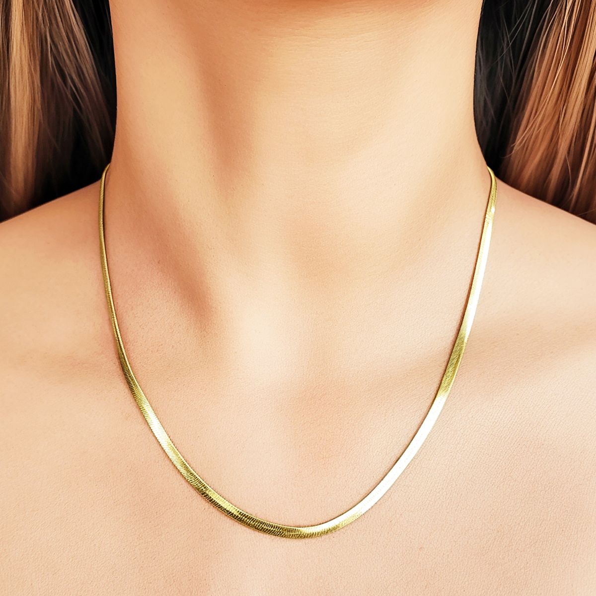 COGGIOLA - Collar Cinta Enchapado Oro 18K