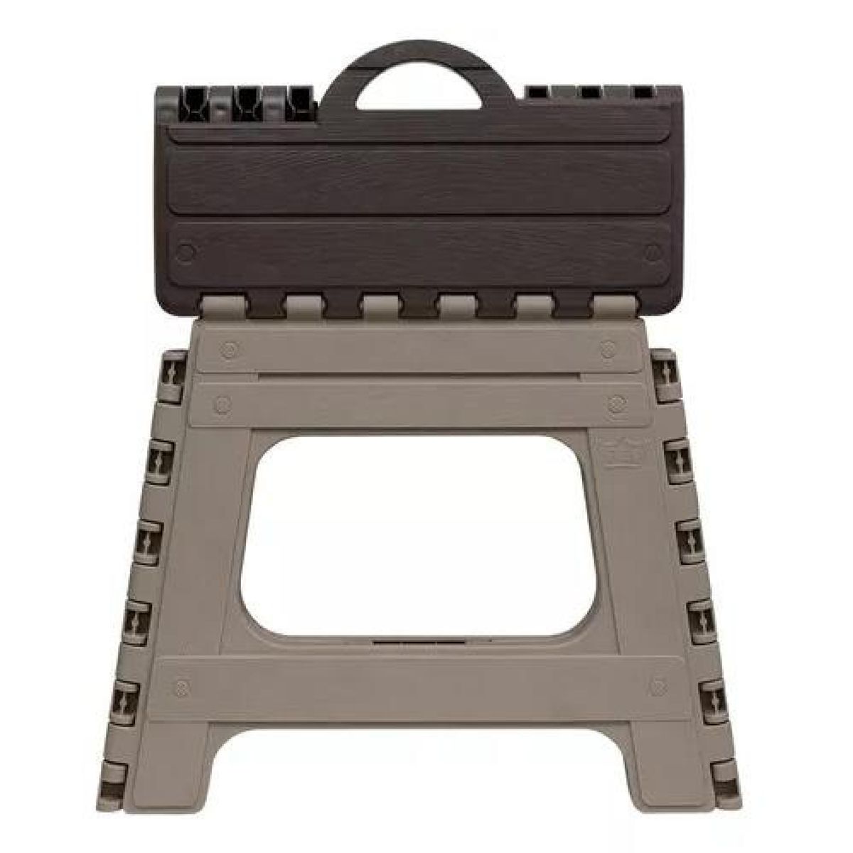 GENERICO - Piso plegable banco taburete mediano 28x28 color marrón