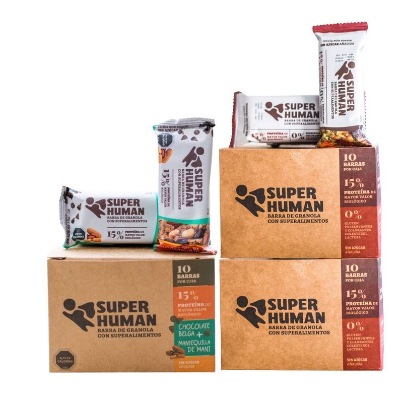 GENERICO - Barra Berry + Barra Chocolate Belga Mantequilla Maní de 40g 30un
