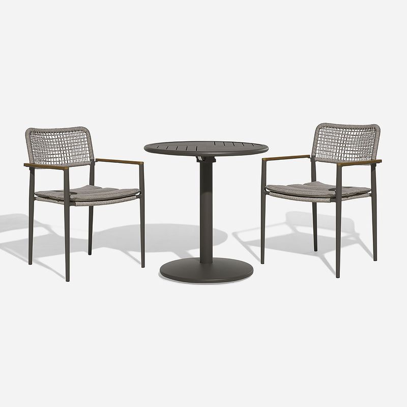 ROSEN - Set de Balcón de Terraza Tropea 3 Piezas Beige