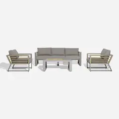 ROSEN - Set de Living de Terraza Marasusa 4 Piezas Arena