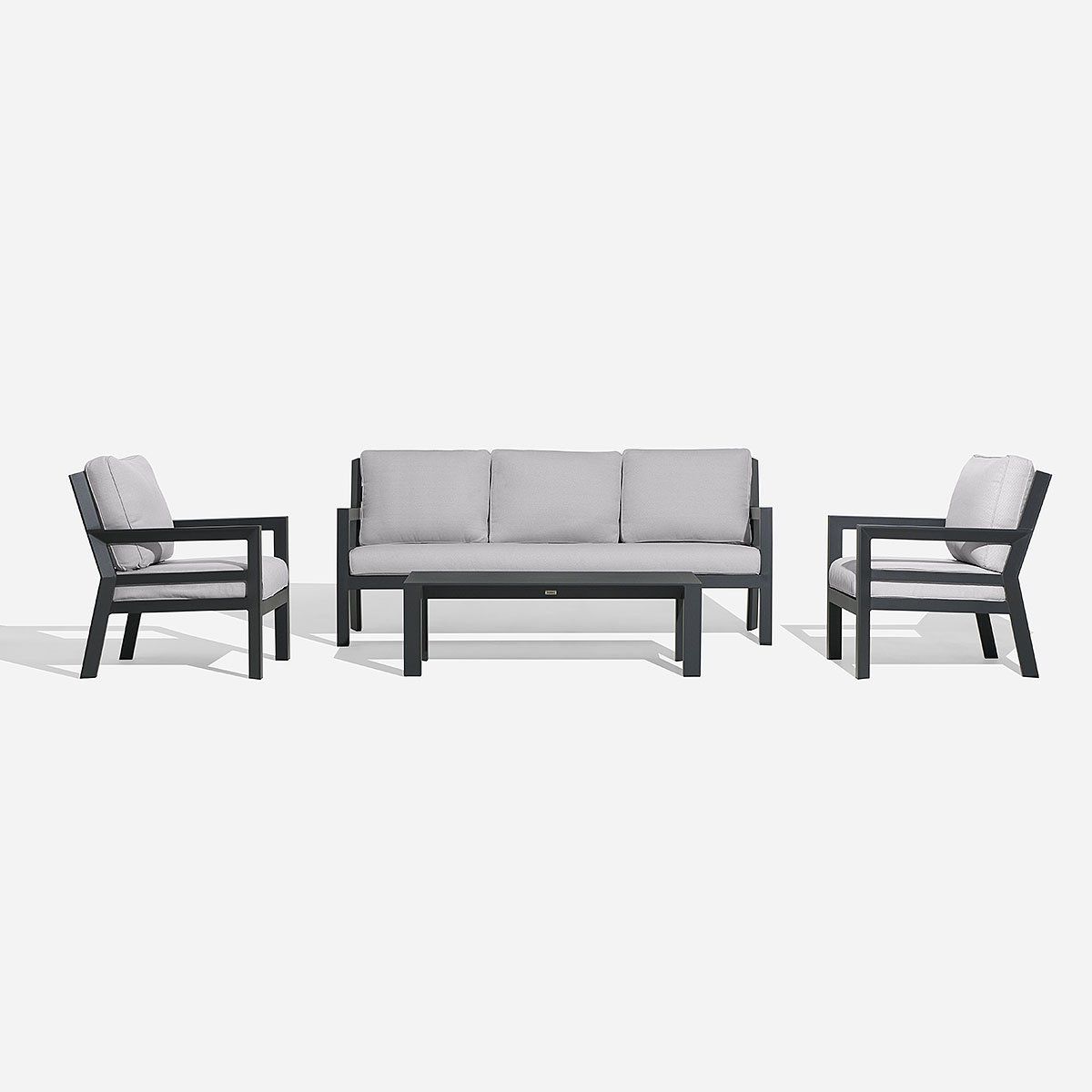 ROSEN - Set de Living de Terraza Avalon 4 Piezas Gris