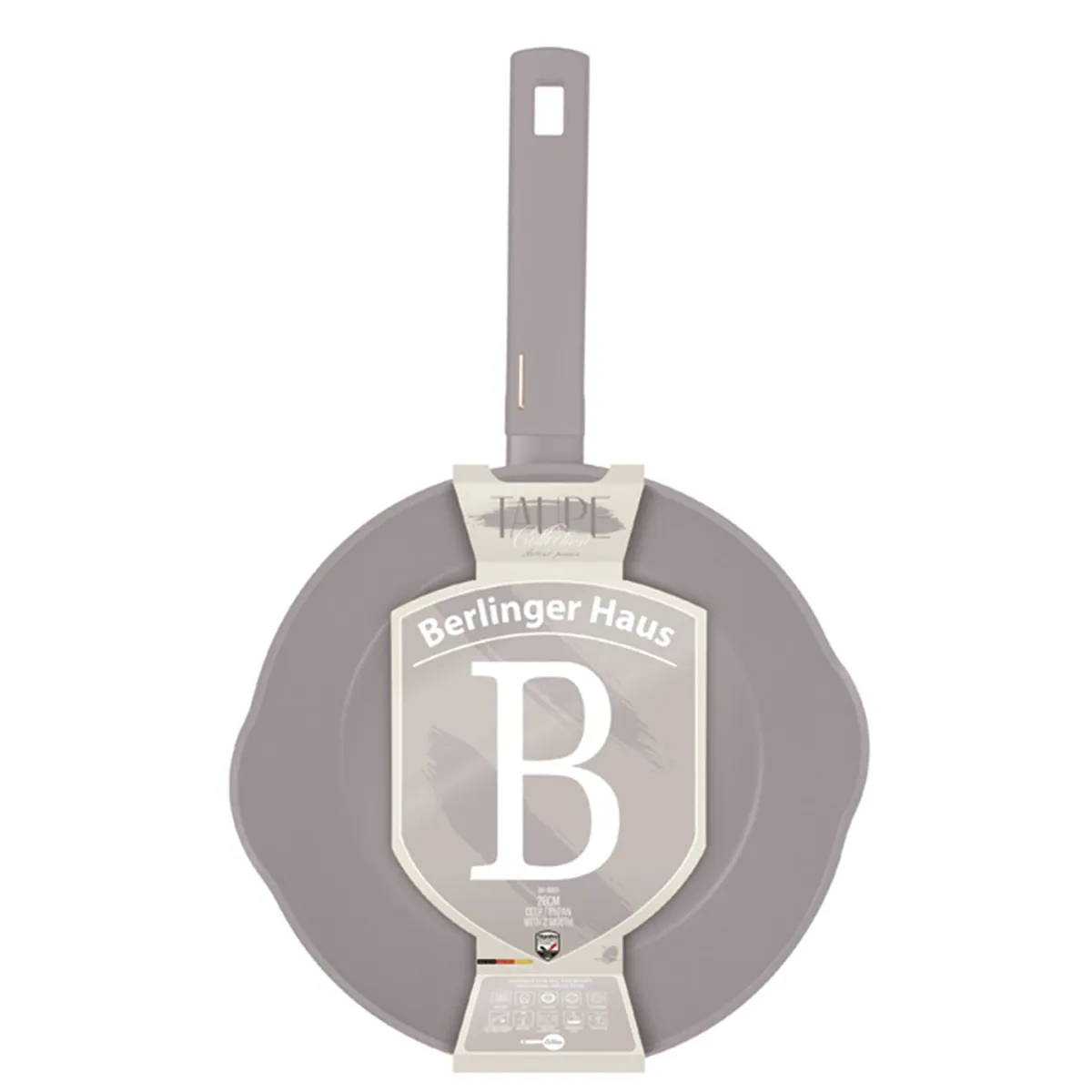 BERLINGER HAUS - SARTEN 28 CM TAUPE COLLECTION ANTIADHERENTE