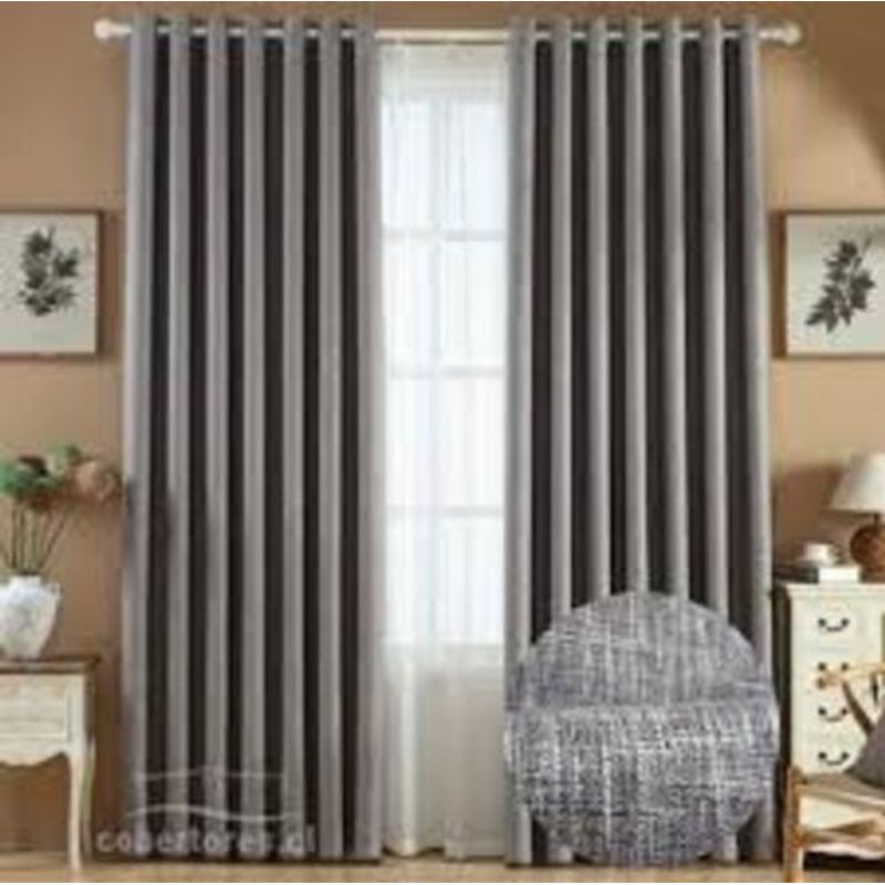 GENERICO - CORTINA BLACK OUT  GRIS