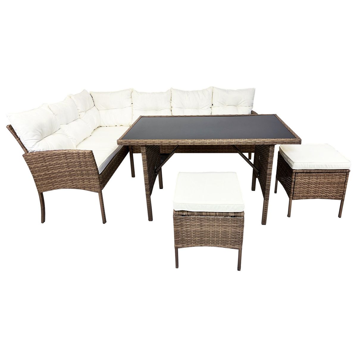 EL BARCO - Juego Living Comedor Terraza Alma 8 Personas