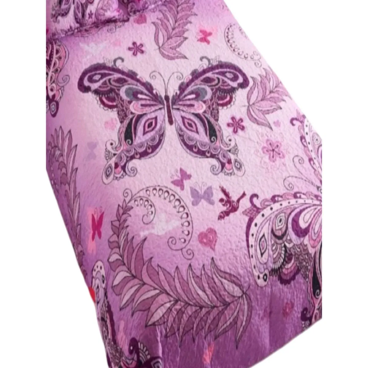 GENERICO - cubrecama 2 plazas de mariposa quilt