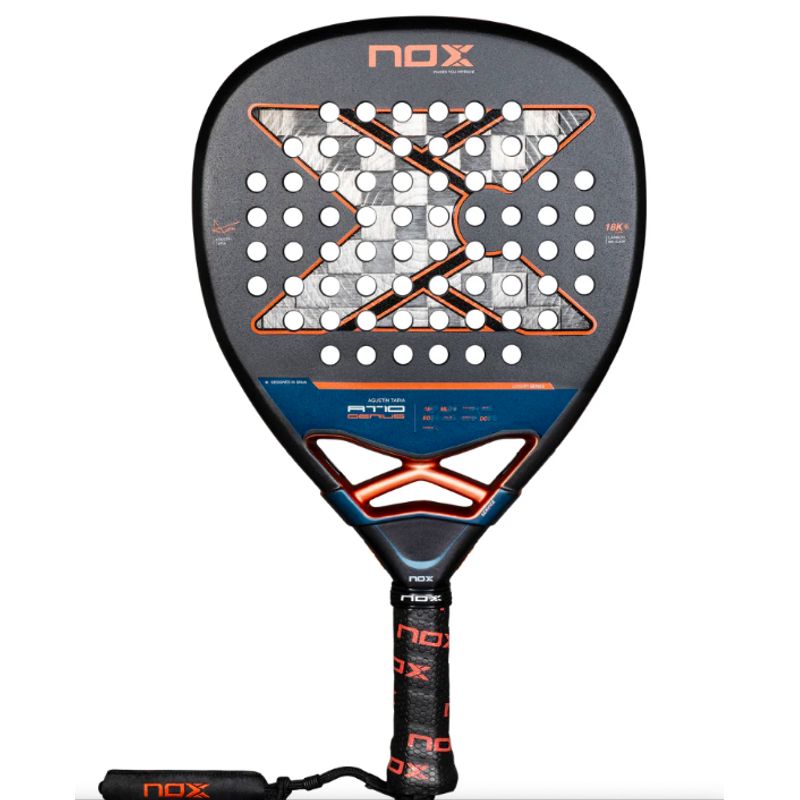 NOX - Pala Padel At10 Attack 18K by Agustin Tapia 2025 + Overgrip