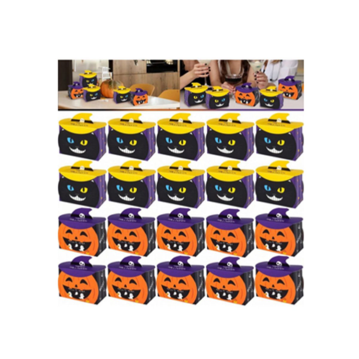 GENERICO - Cajas de dulces y bocadillos de Halloween