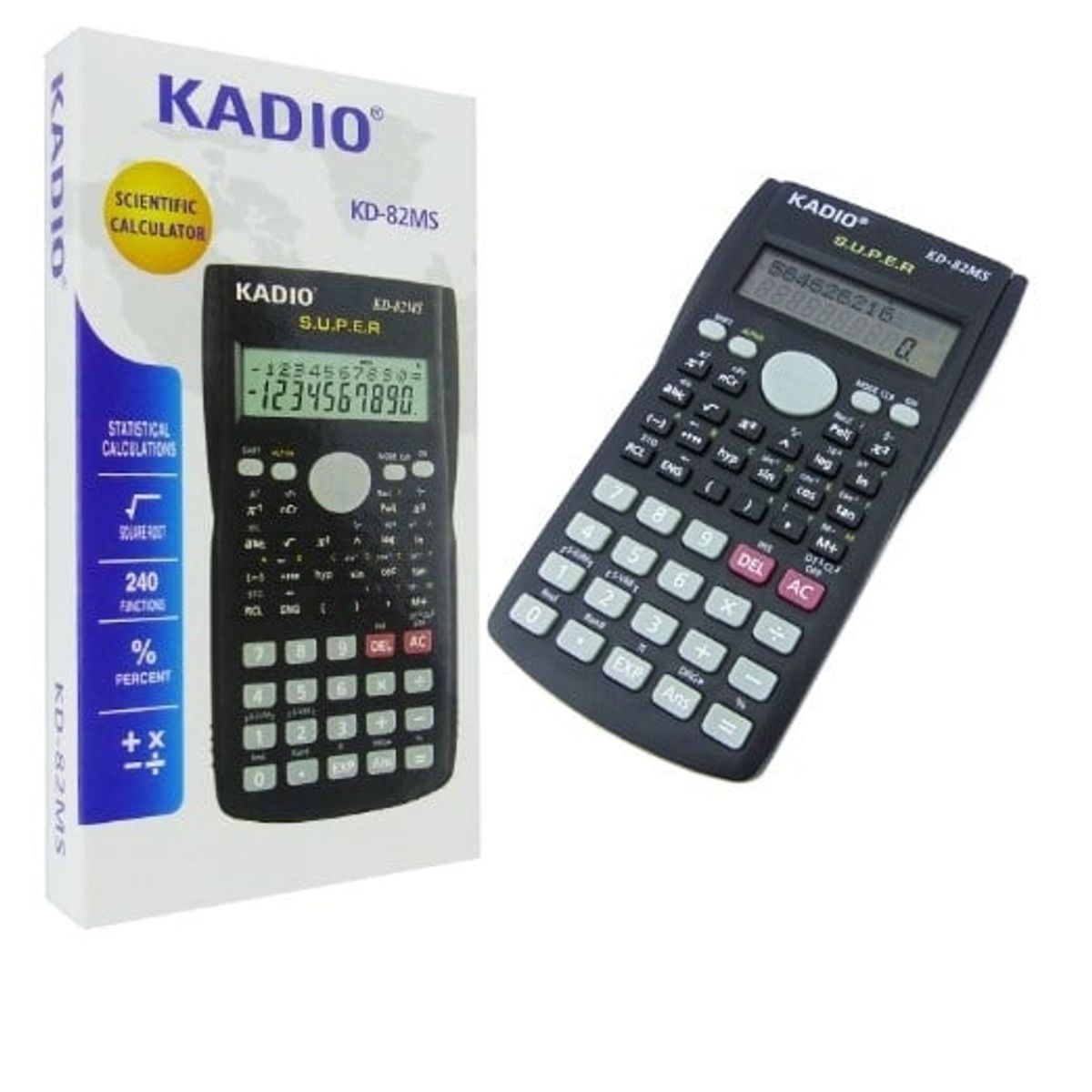 GENERICO - Calculadora Cientifica 240 Funciones Kd-82ms Con Tapa