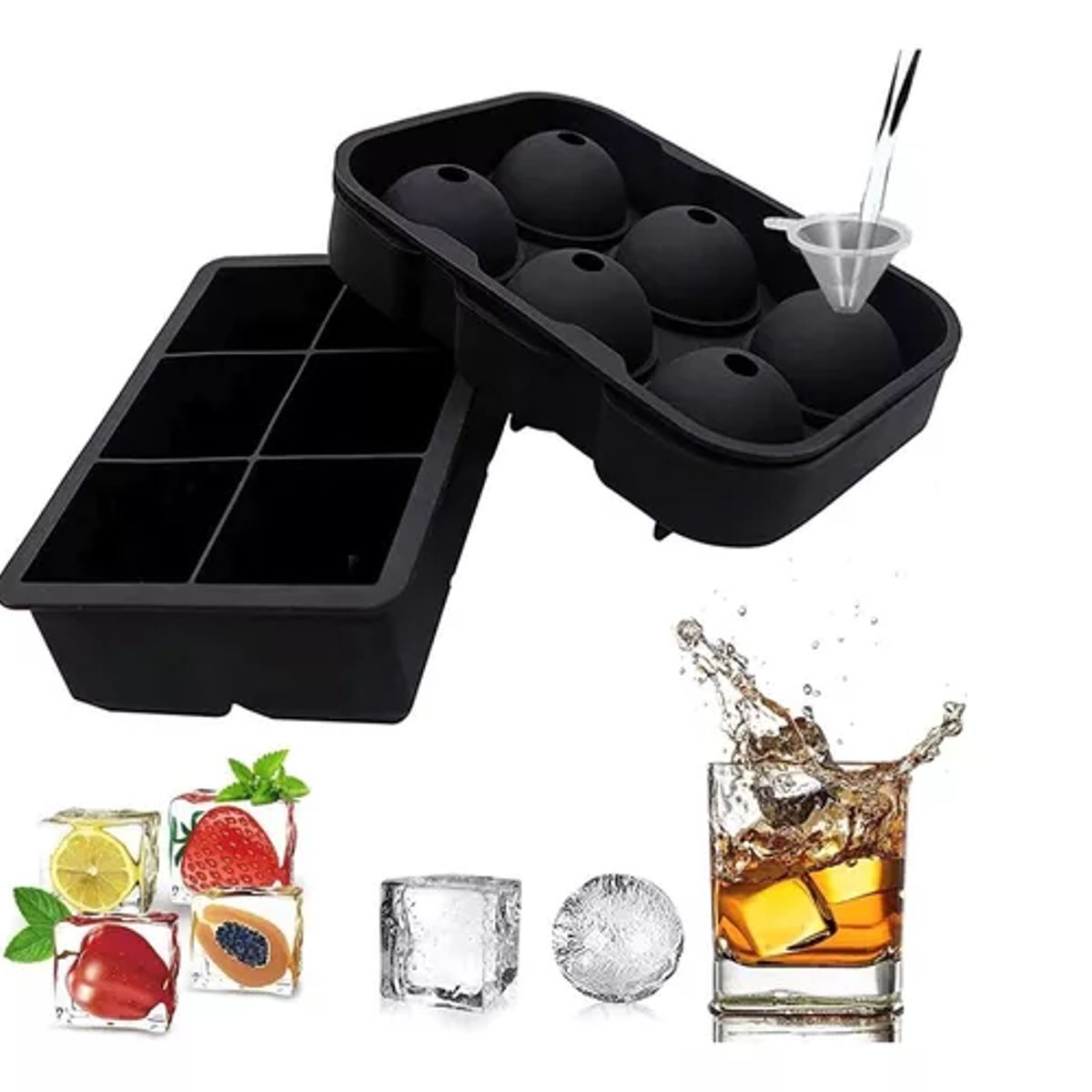 GENERICO - Set De Cubeteras De Silicona Para Hacer Hielo