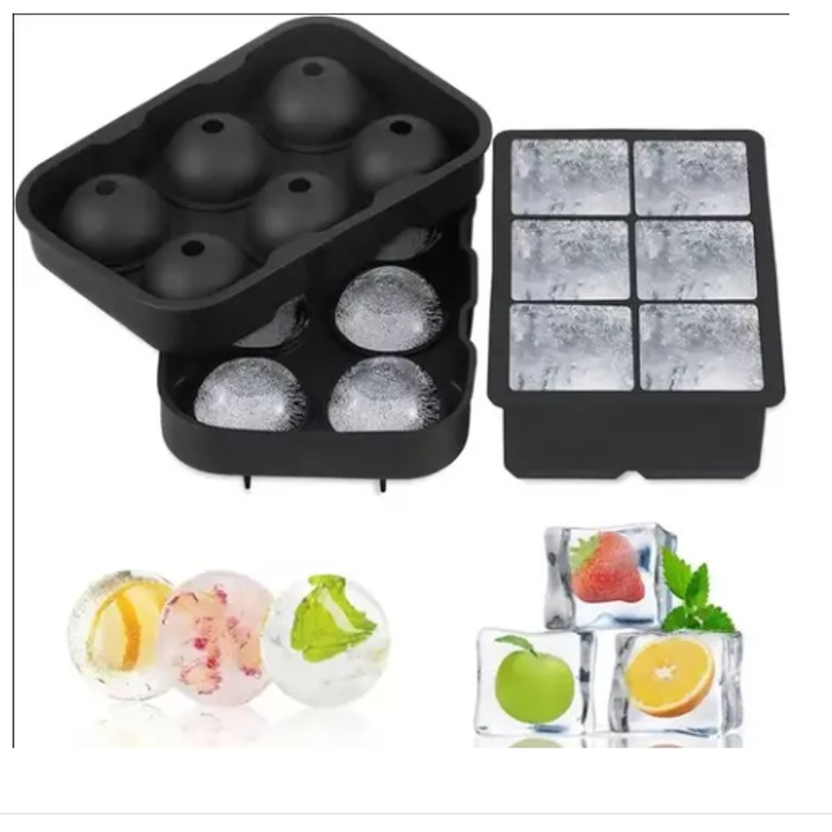 GENERICO - Set De Cubeteras De Silicona Para Hacer Hielo