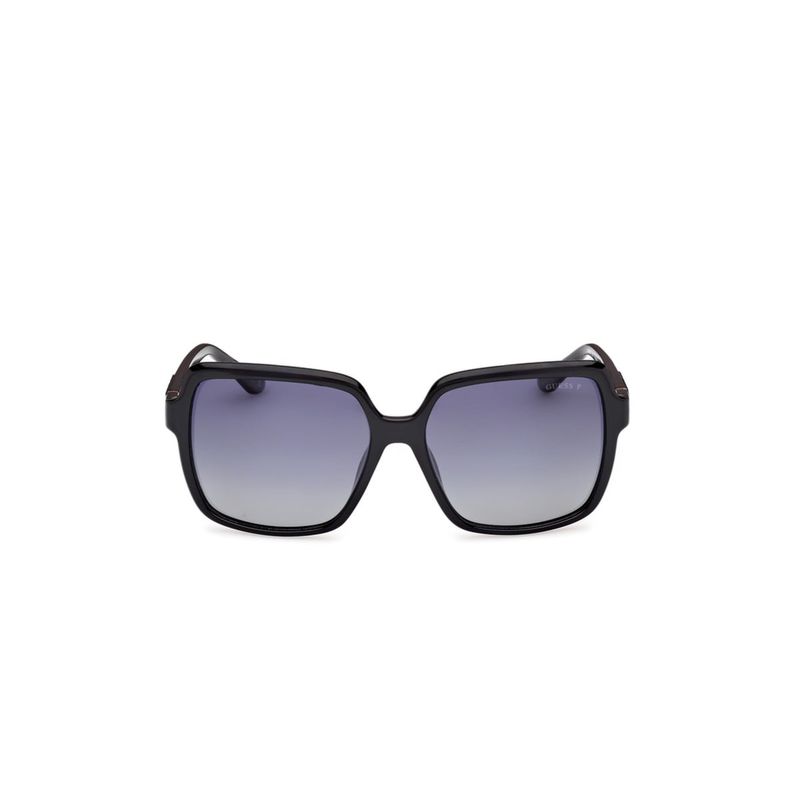 GUESS - Lentes de Sol Negro Brillante Polarizados Guess
