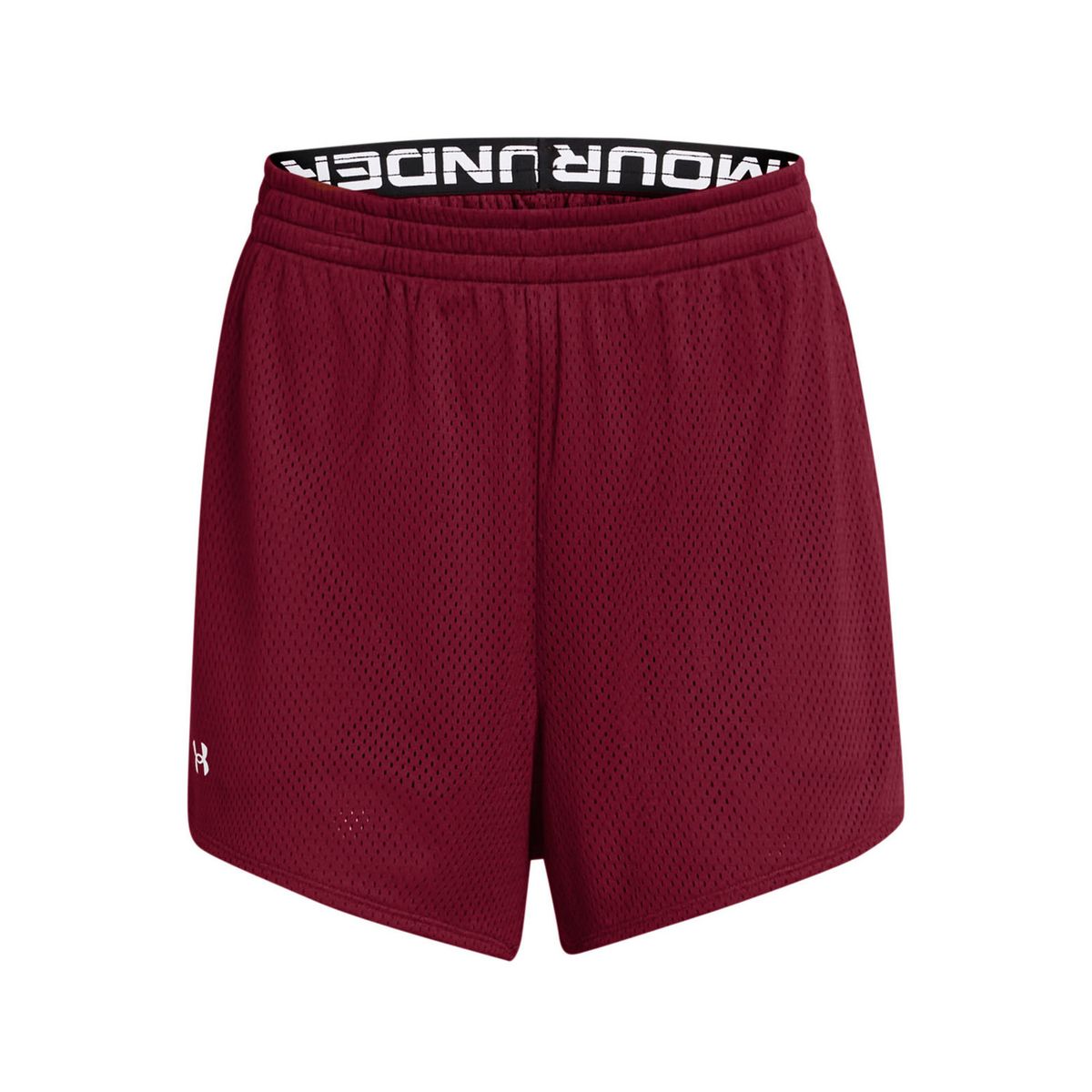 UNDER ARMOUR - Shorts de malla Tech de 3" mujer Rojo UNDER ARMOUR