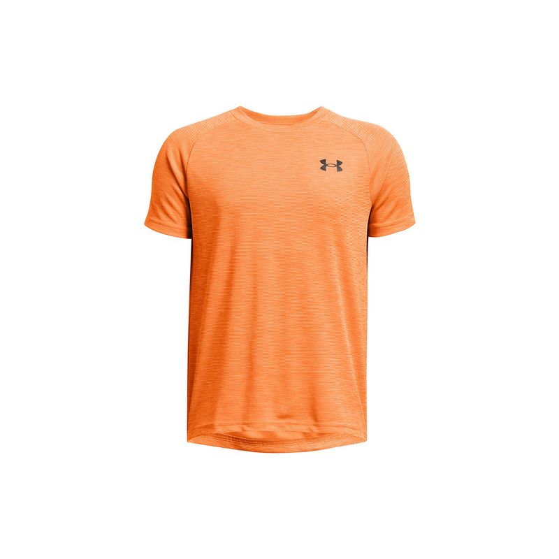 UNDER ARMOUR - Polera Manga Corta Texturiz Niño Naranja UNDER ARMOUR
