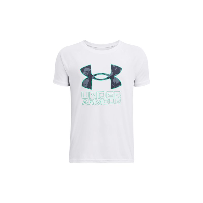UNDER ARMOUR - Polera Manga Corta UA Tech Niño Blanco UNDER ARMOUR