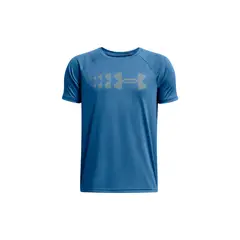 UNDER ARMOUR - Polera Manga Corta Stadium Light Niño Azul