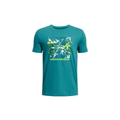 UNDER ARMOUR - Polera Manga Corta UA Box para Niño Azul