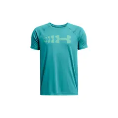 UNDER ARMOUR - Polera Manga Corta Stadium Light Niño Azul
