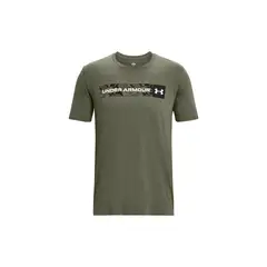 UNDER ARMOUR - Polera manga corta Camo chest hombre VERDE