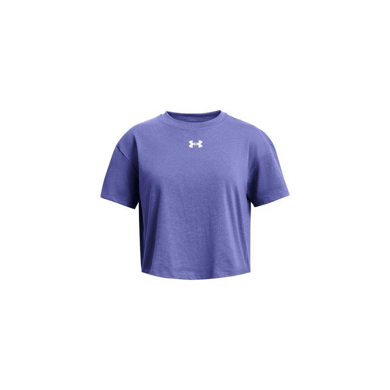 UNDER ARMOUR - Polera Manga Corta Crop Sports Niña Morado UNDER ARMOUR
