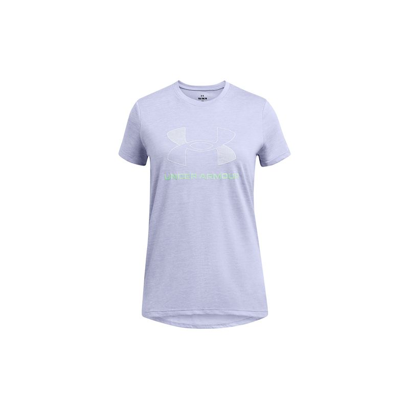 UNDER ARMOUR - Polera Manga Corta Big Logo T Niña Morado UNDER ARMOUR