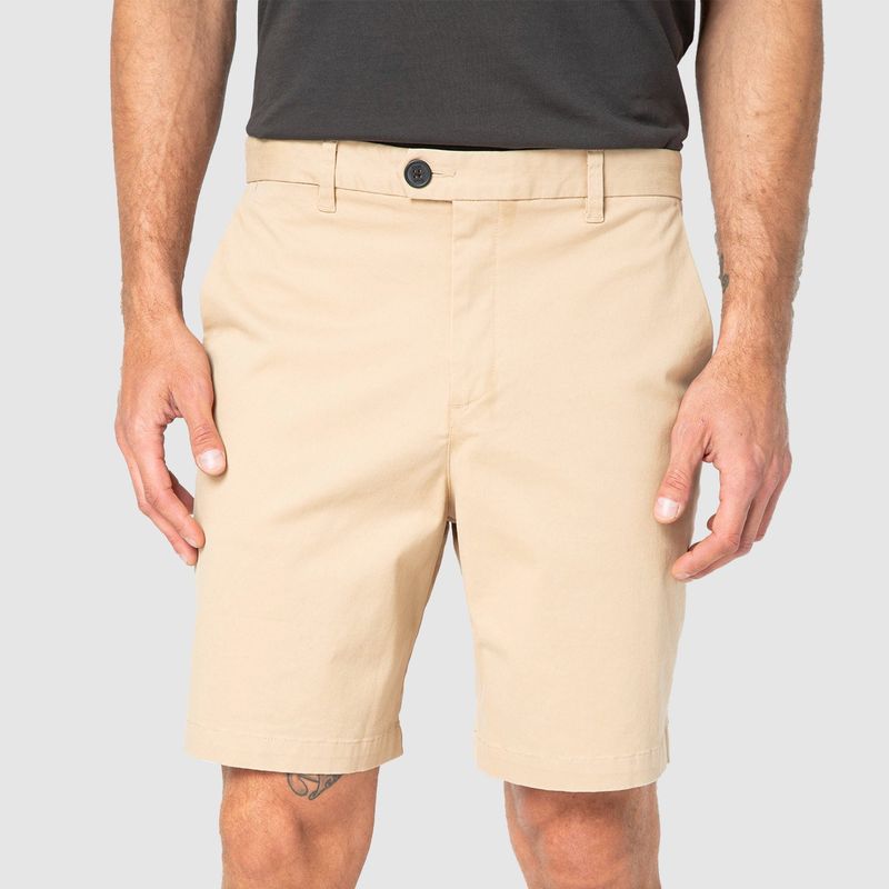 BUBBA - Short Cotton Beige Black Bubba