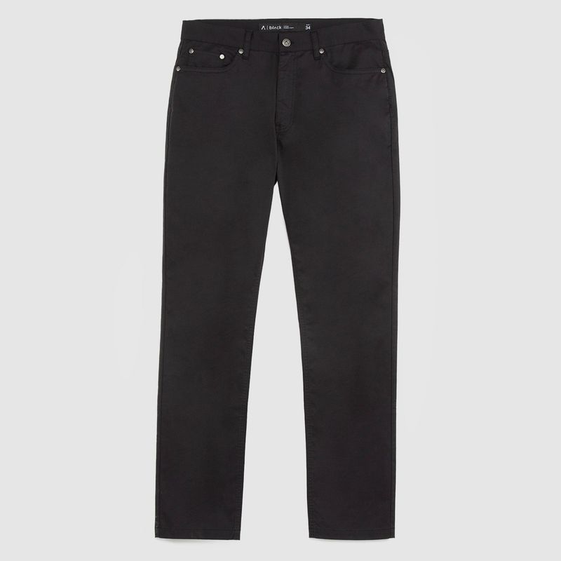 BUBBA - Pantalon Cotton Spandex Black Black Bubba