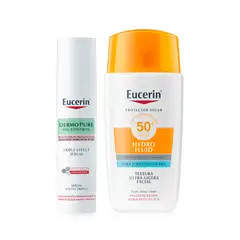 EUCERIN - Pack Limpiador Triple Effect + Protector Solar