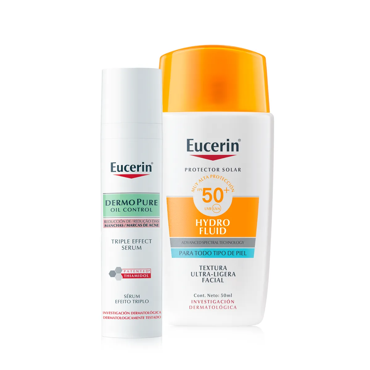 EUCERIN - EUCERIN Pack Limpiador Triple Effect + Protector Solar