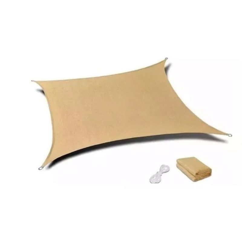 GENERICO - Toldo Vela Sombreadora Rectangular 4x6