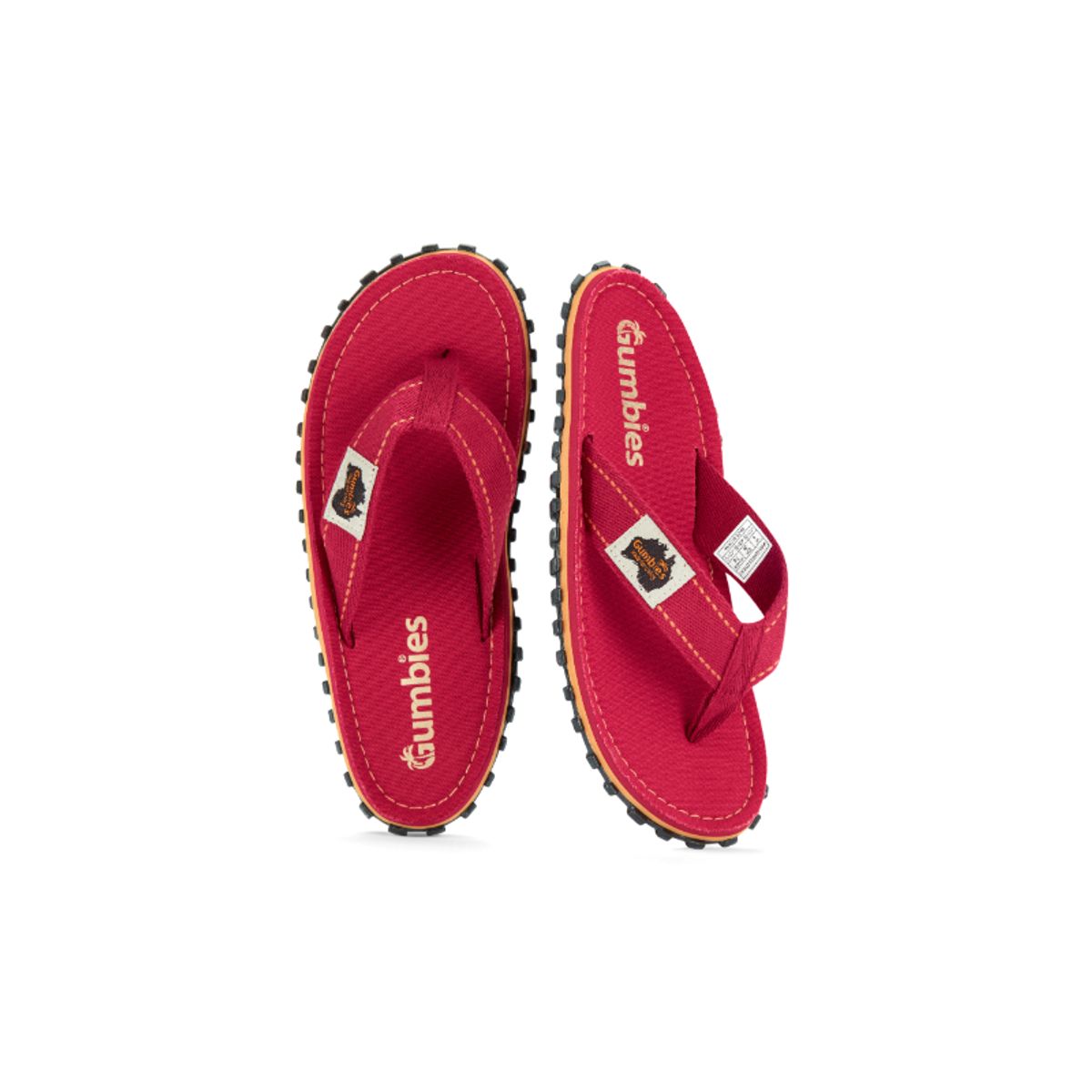 GUMBIES - Sandalia Hombre Íslander Flip-Flop Rojo Gumbies