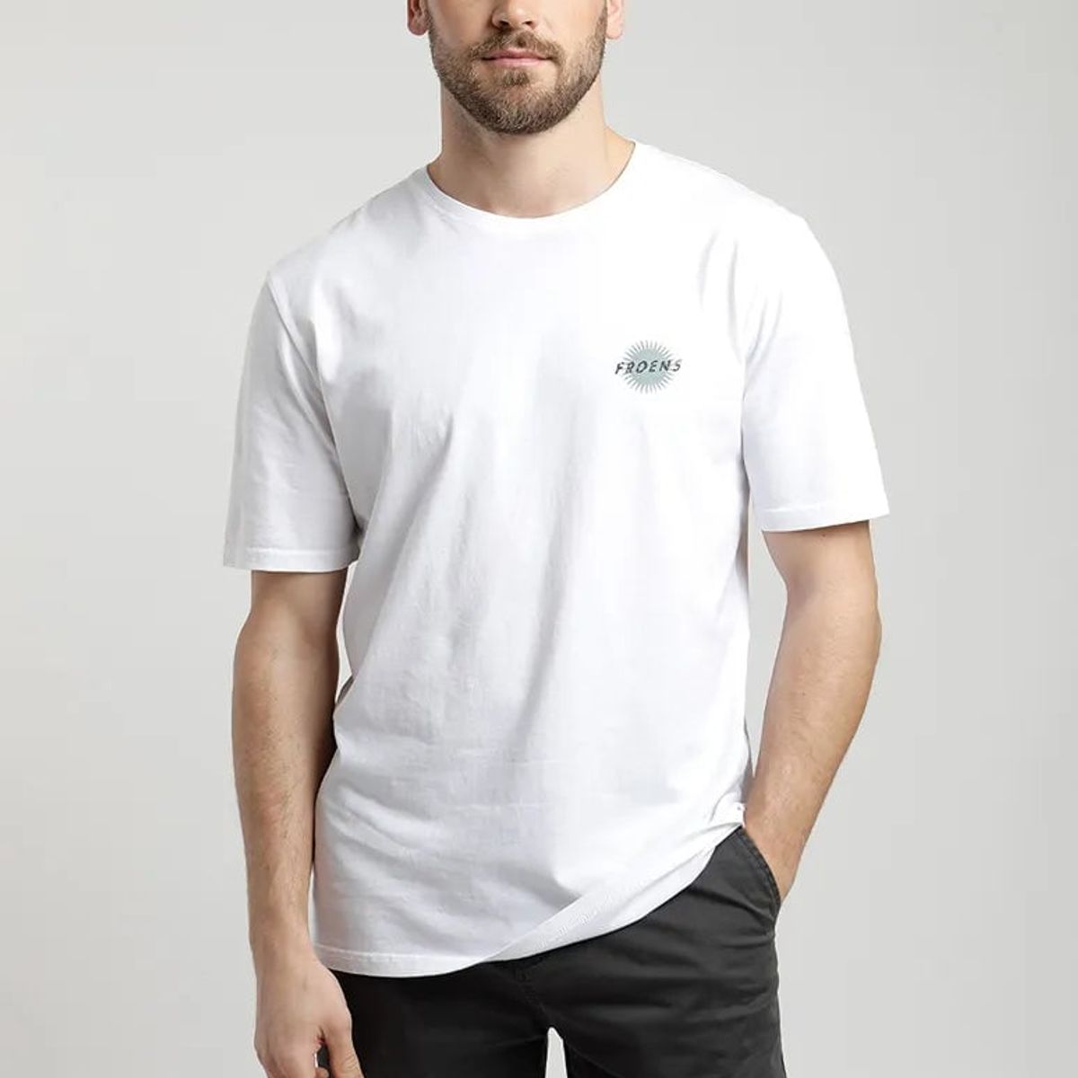 FROENS - Polera Manga Corta Sol Blanco Froens