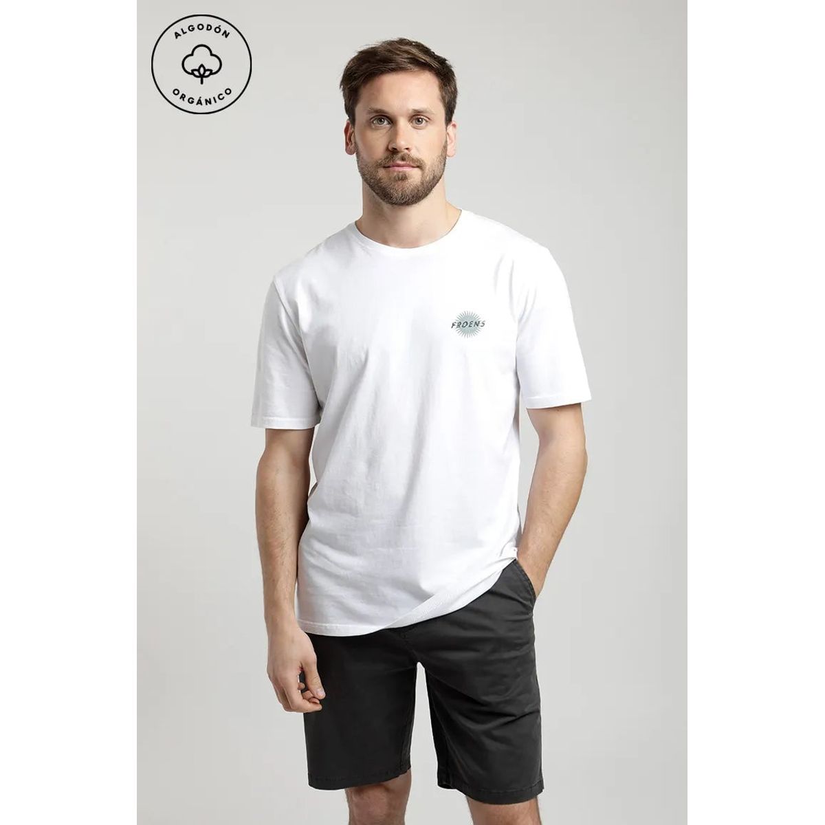 FROENS - Polera Manga Corta Sol Blanco Froens
