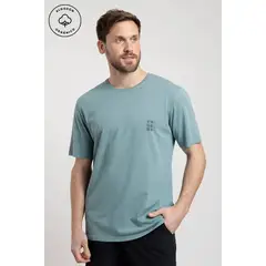 FROENS - Polera Manga Corta Hombre Wave Petroleo