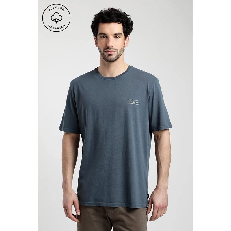 FROENS - Polera Manga Corta Hombre Vintage Logo Froens