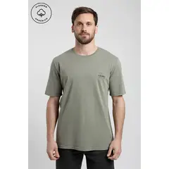 FROENS - Polera Manga Corta Hombre Roadtrip Verde