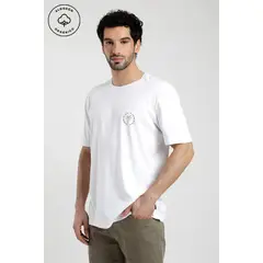 FROENS - Polera Manga Corta Hombre Nature Blanco